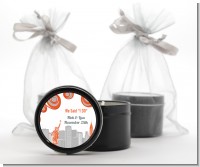 New York Skyline - Bridal Shower Black Candle Tin Favors