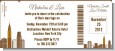 New York City Skyline - Bridal Shower Destination Boarding Pass Invitations thumbnail