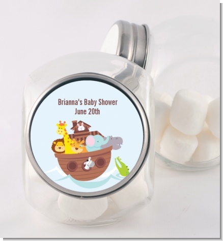 Noah's Ark - Personalized Baby Shower Candy Jar