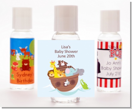 Noah's Ark - Personalized Baby Shower Hand Sanitizers Favors