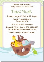 Noah's Ark - Baby Shower Invitations