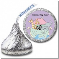 Noah's Ark Twins - Hershey Kiss Baby Shower Sticker Labels