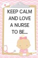 Little Girl Nurse On The Way - Personalized Baby Shower Nursery Wall Art thumbnail
