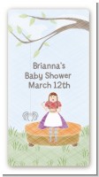 Nursery Rhyme - Lil Miss Muffett - Custom Rectangle Baby Shower Sticker/Labels