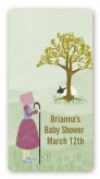 Nursery Rhyme - Little Bo Peep - Custom Rectangle Baby Shower Sticker/Labels