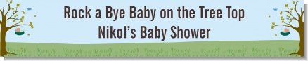 Nursery Rhyme - Rock a Bye Baby - Personalized Baby Shower Banners