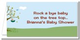 Nursery Rhyme - Rock a Bye Baby - Personalized Baby Shower Place Cards