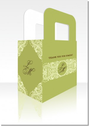 Sage Green - Personalized Bridal Shower Favor Boxes
