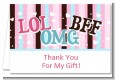 OMG LOL BFF Sweet 16 - Birthday Party Thank You Cards thumbnail