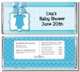Baby Outfit Blue - Personalized Baby Shower Candy Bar Wrappers thumbnail