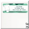Baby Outfit Green Camo - Baby Shower Return Address Labels thumbnail