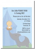 Our Little Boy Peanut's First - Birthday Party Petite Invitations