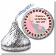 Our Little Girl Peanut's First - Hershey Kiss Birthday Party Sticker Labels thumbnail