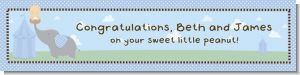 Our Little Peanut Boy - Personalized Baby Shower Banners