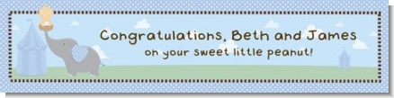 Our Little Peanut Boy - Personalized Baby Shower Banners
