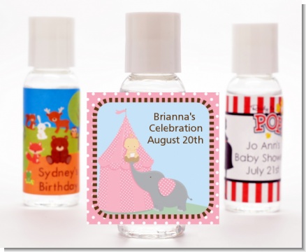 Our Little Peanut Girl - Personalized Baby Shower Hand Sanitizers Favors