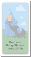 Our Little Peanut Boy - Custom Rectangle Baby Shower Sticker/Labels