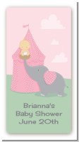 Our Little Peanut Girl - Custom Rectangle Baby Shower Sticker/Labels