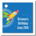 Rocket Ship - Personalized Birthday Party Card Stock Favor Tags thumbnail