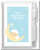 Over The Moon Boy - Baby Shower Personalized Notebook Favor