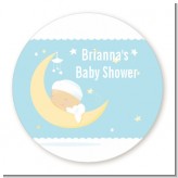 Over The Moon Boy - Personalized Baby Shower Table Confetti