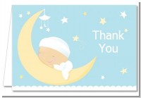 Over The Moon Boy - Baby Shower Thank You Cards