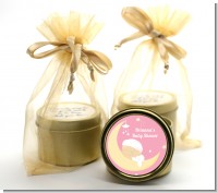 Over The Moon Girl - Baby Shower Gold Tin Candle Favors