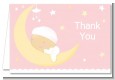 Over The Moon Girl - Baby Shower Thank You Cards thumbnail