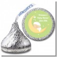 Over The Moon - Hershey Kiss Baby Shower Sticker Labels thumbnail