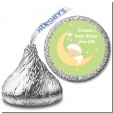 Over The Moon - Hershey Kiss Baby Shower Sticker Labels