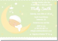 Over The Moon - Baby Shower Invitations