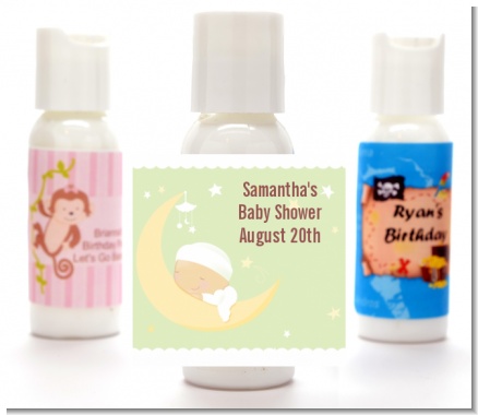 Over The Moon - Personalized Baby Shower Lotion Favors