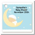Over The Moon Boy - Personalized Baby Shower Card Stock Favor Tags thumbnail
