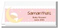 Over The Moon Girl - Personalized Baby Shower Place Cards thumbnail
