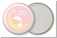 Over The Moon Girl - Personalized Baby Shower Pocket Mirror Favors