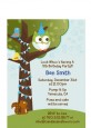 Owl Birthday Boy - Birthday Party Petite Invitations thumbnail