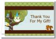 Owl Birthday Boy - Birthday Party Thank You Cards thumbnail