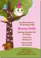 Owl Birthday Girl - Birthday Party Invitations thumbnail