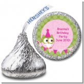 Owl Birthday Girl - Hershey Kiss Birthday Party Sticker Labels