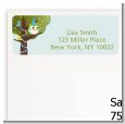 Owl Birthday Boy - Birthday Party Return Address Labels thumbnail