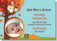 Owl - Fall Theme or Halloween - Birth Announcement Photo Card thumbnail