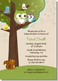 Owl - Look Whooo's Having A Baby - Baby Shower Invitations