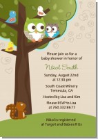 Owl Baby Shower Invitations