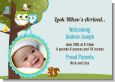Owl - Look Whooo's Having A Boy - Birth Announcement Photo Card thumbnail