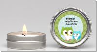 Owl - Look Whooo's Having A Boy - Baby Shower Candle Favors