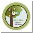 Owl - Look Whooo's Having A Boy - Personalized Baby Shower Table Confetti thumbnail