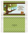 Owl - Look Whooo's Having Twin Boys - Personalized Popcorn Wrapper Baby Shower Favors thumbnail