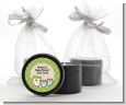 Owl - Look Whooo's Having Twins - Baby Shower Black Candle Tin Favors thumbnail