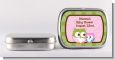 Owl - Look Whooo's Having A Girl - Personalized Baby Shower Mint Tins thumbnail