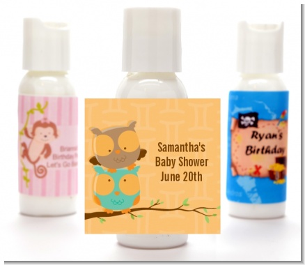 Owls | Gemini Horoscope - Personalized Baby Shower Lotion Favors